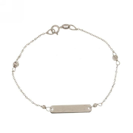 bracciale targa personalizzabile  oro 18kt