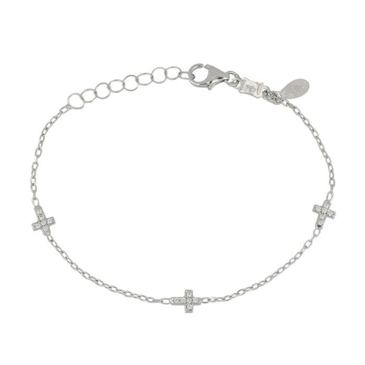bracciale croci oro 18 kt
