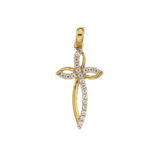 Pendente croce oro 18kt