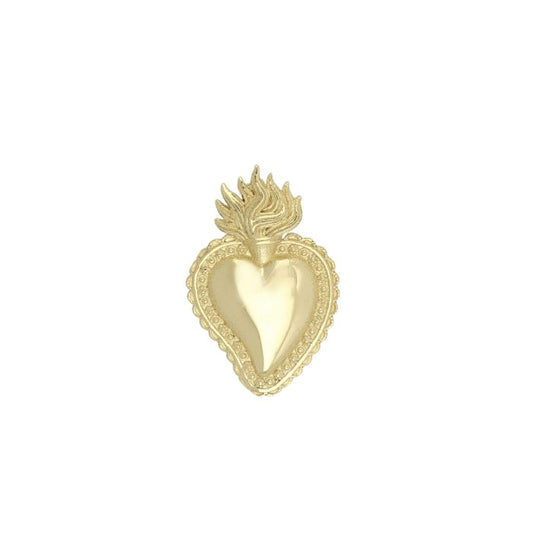 Pendente cuore sacro oro 18kt