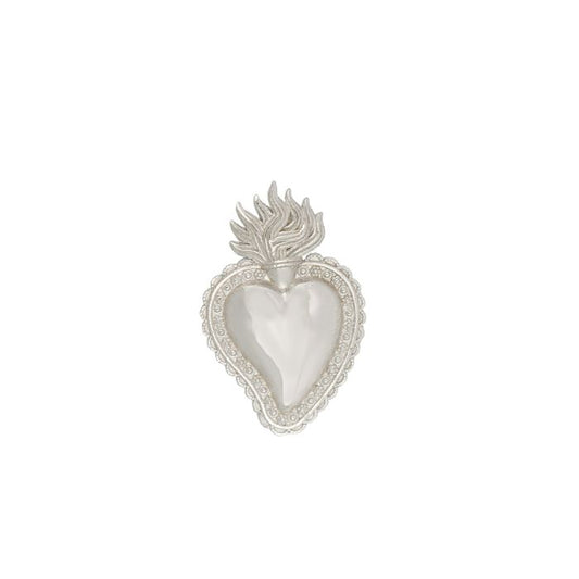 Pendente cuore sacro oro 18kt