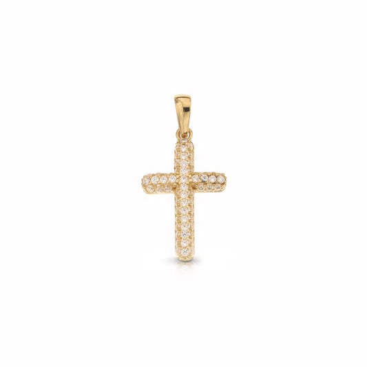 Pendente croce oro 18kt
