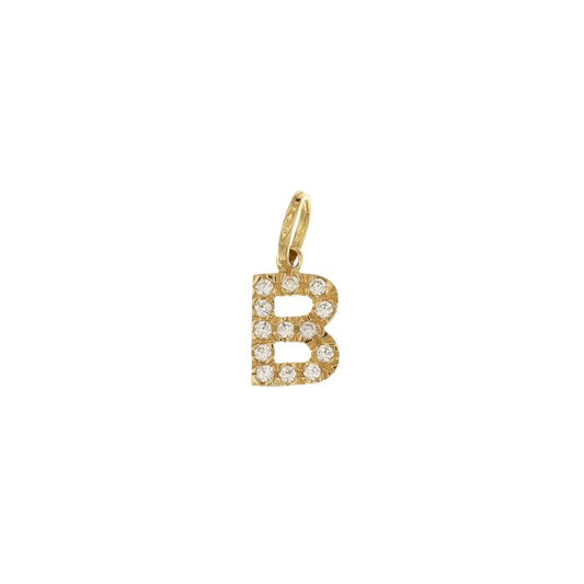 Pendente nome iniziale B oro 18kt