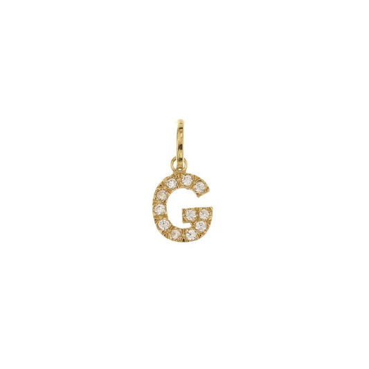 Pendente nome iniziale G oro 18kt