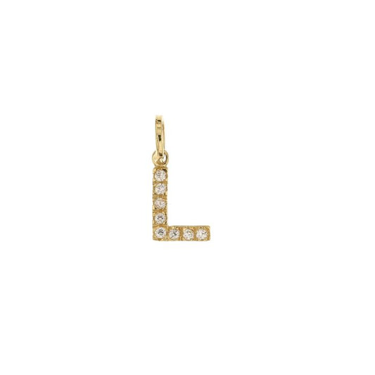 Pendente nome iniziale L oro 18kt