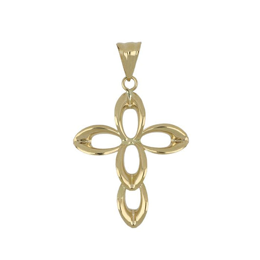 Pendente croce oro 18kt