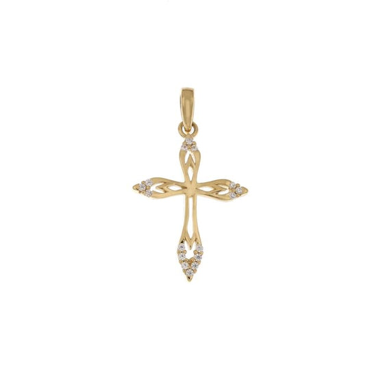 Pendente croce oro 18kt