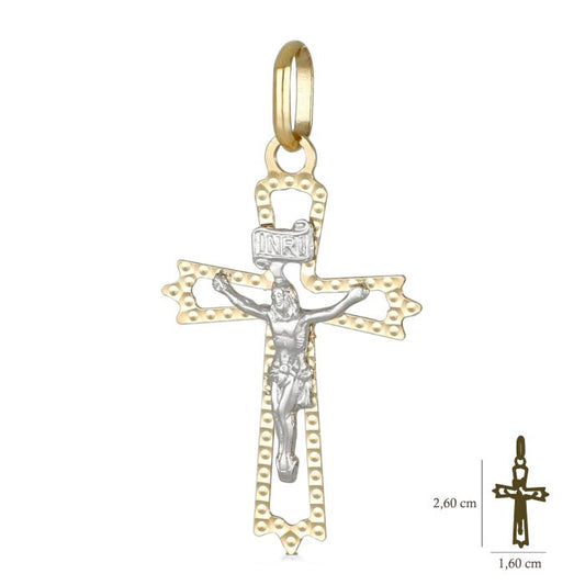 Pendente croce oro 18kt
