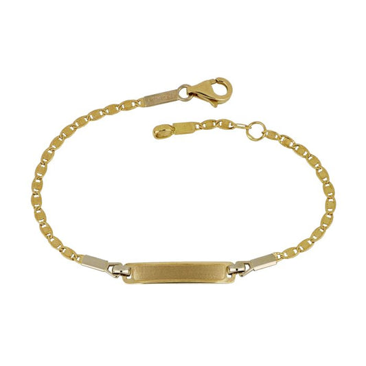 bracciale targa personalizzabile oro 18 kt