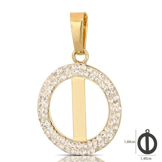 Pendente nome iniziale I oro 18kt