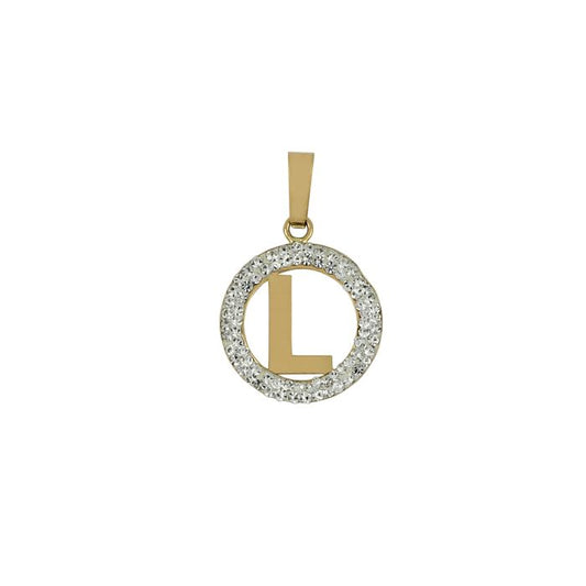 Pendente nome iniziale L oro 18kt