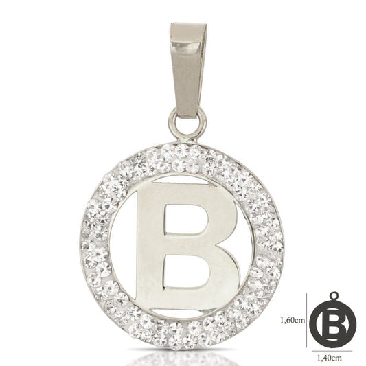 Pendente nome iniziale B oro 18kt