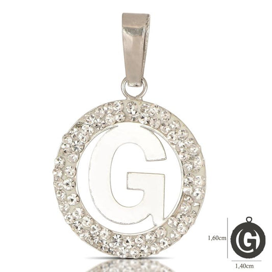 Pendente nome iniziale G oro 18kt