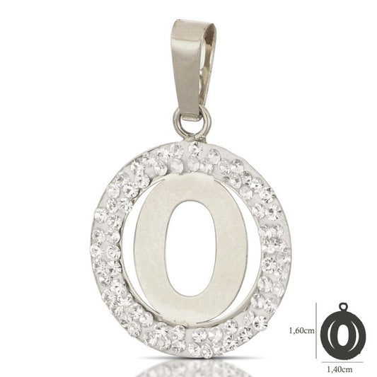 Pendente nome iniziale O oro 18kt