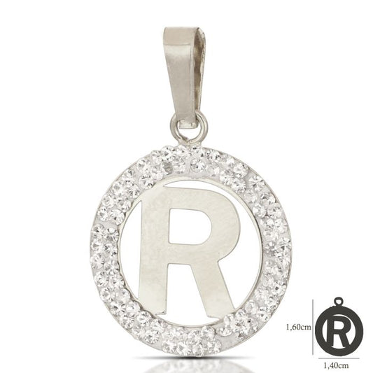 Pendente nome iniziale R oro 18kt
