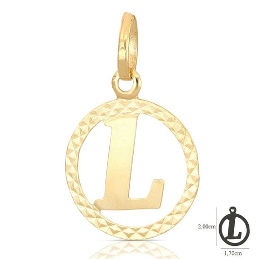 Pendente nome iniziale L oro 18kt