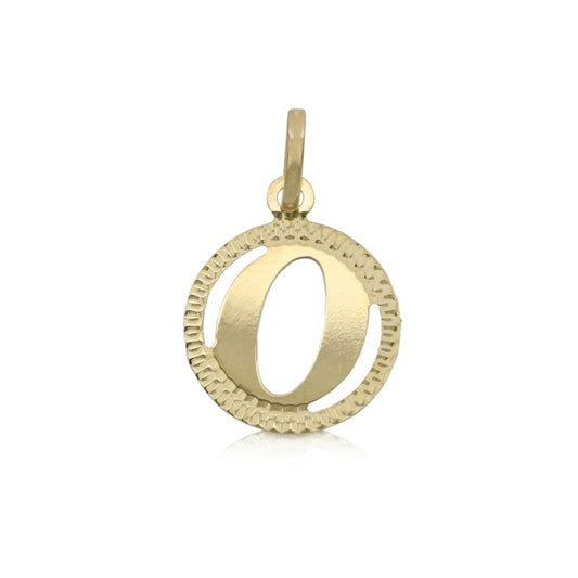 Pendente nome iniziale O oro 18kt