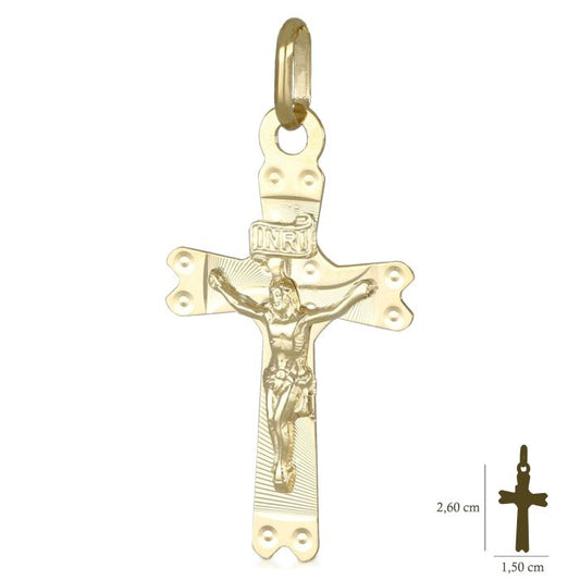 Pendente croce oro 18kt