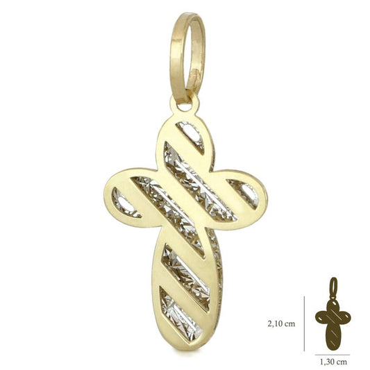 Pendente croce oro 18kt