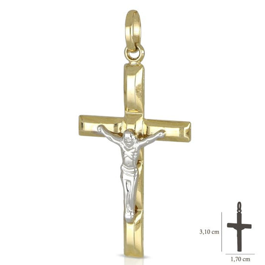 Pendente croce oro 18kt