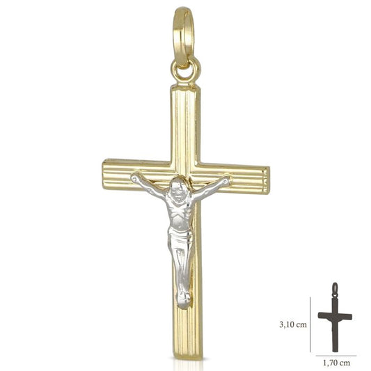 Pendente croce oro 18kt