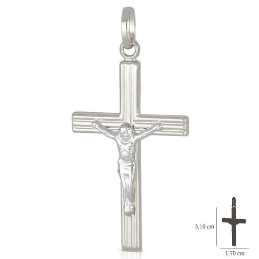 Pendente croce oro 18kt