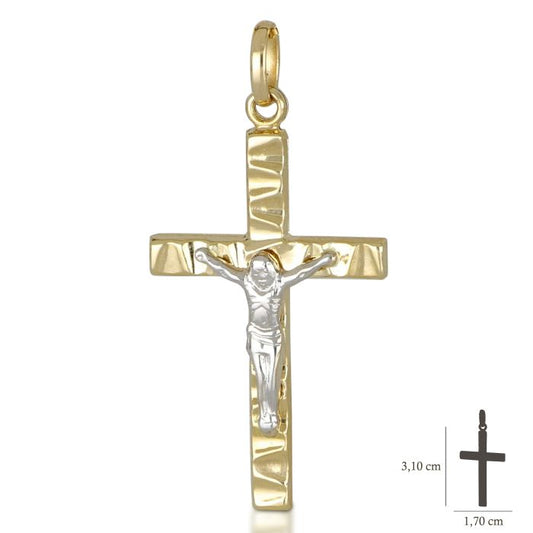 Pendente croce oro 18kt