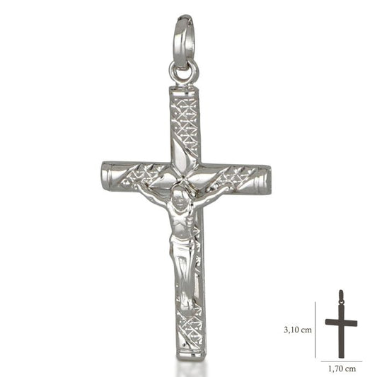 Pendente croce oro 18kt
