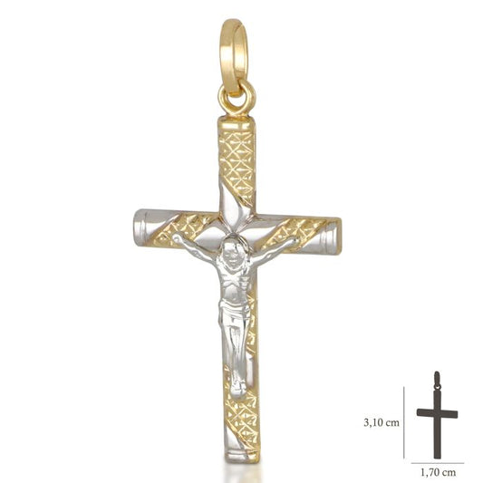 Pendente croce oro 18kt