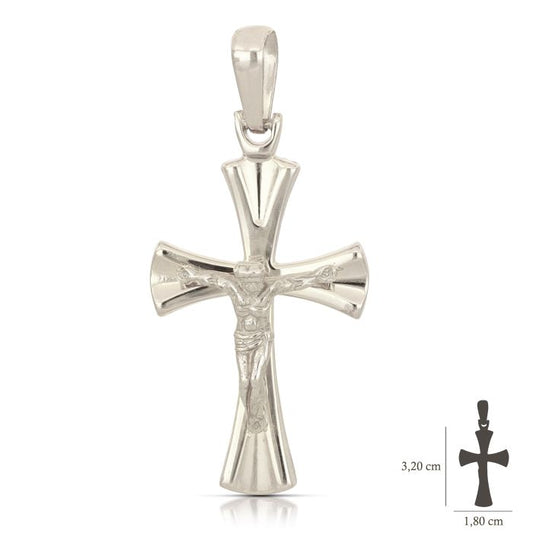 Pendente croce oro 18kt