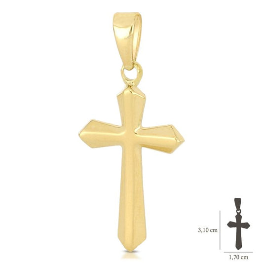 Pendente croce oro 18kt