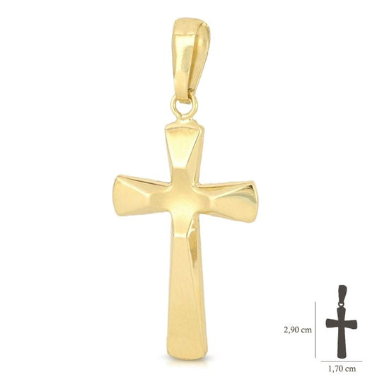 Pendente croce oro 18kt