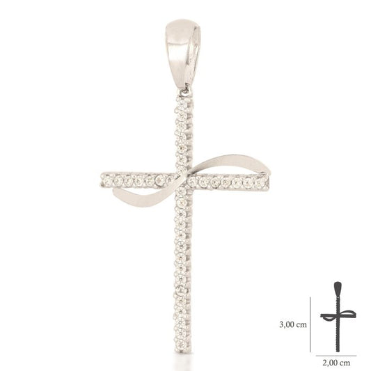 Pendente croce oro 18kt