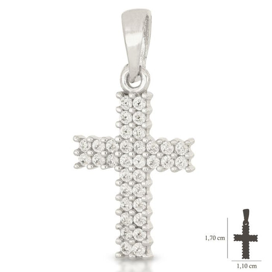 Pendente croce oro 18kt