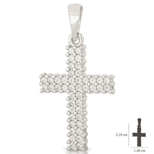 Pendente croce oro 18kt