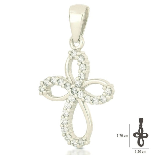 Pendente croce oro 18kt