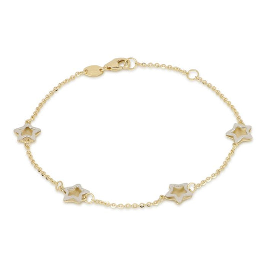 bracciale stelle oro 18 kt