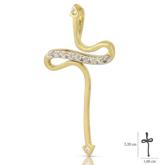 Pendente croce oro 18kt