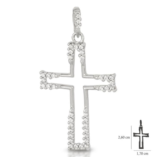 Pendente croce oro 18kt