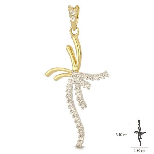 Pendente croce oro 18kt