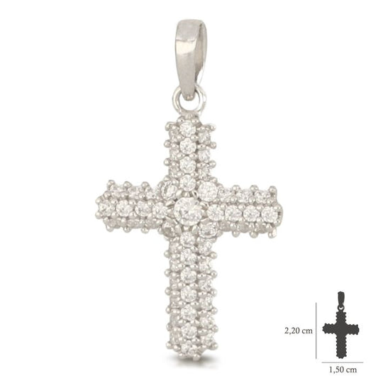 Pendente croce oro 18kt