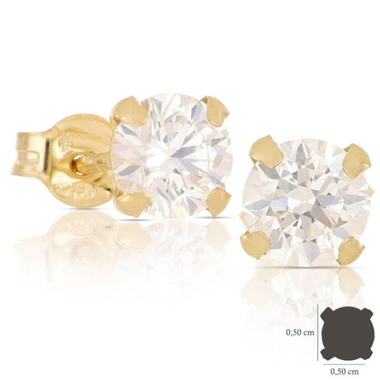 orecchini punti luce oro 18 kt