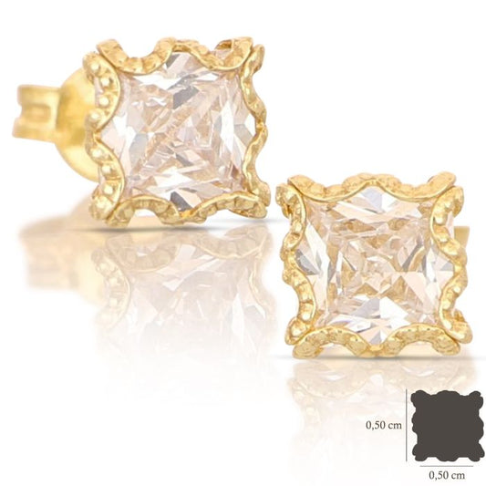 orecchini punti luce oro 18 kt