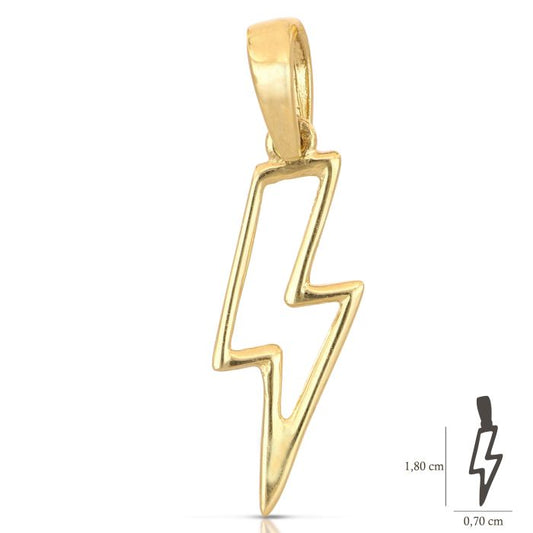 Pendente fulmine oro 18kt