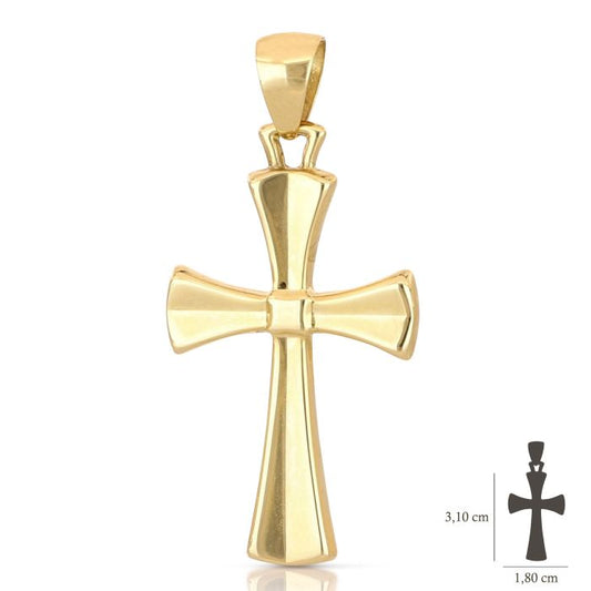 Pendente croce oro 18kt