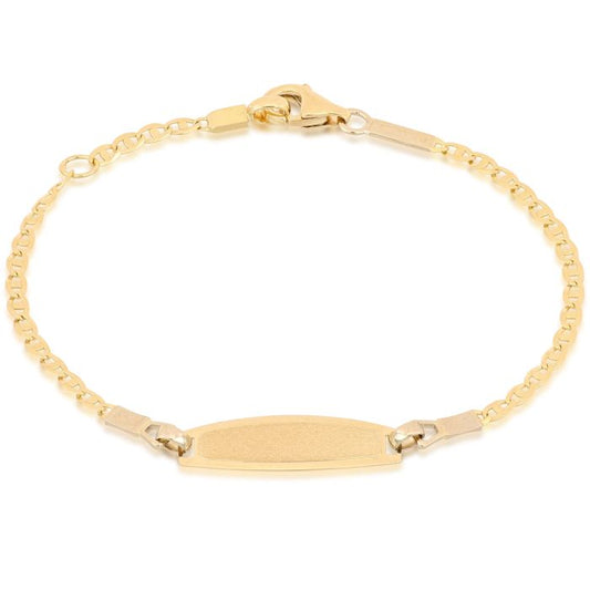 bracciale targa personalizzabile oro 18 kt