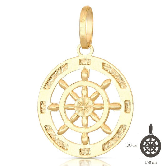 Pendente timone oro 18kt