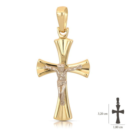 Pendente croce oro 18kt