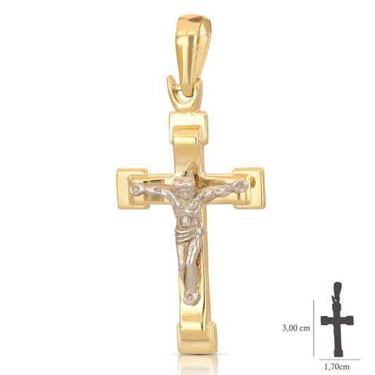 Pendente croce oro 18kt