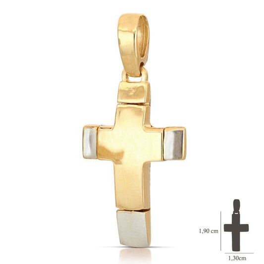 Pendente croce oro 18kt